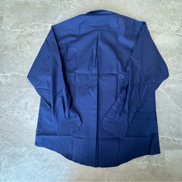 Croft & Barrow Crèpe Dress Shirt | Navy Blue | Size 16 34/35 | NWT - Picture 3 of 7